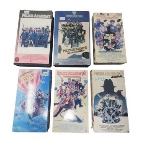 Police Academy VHS Lot Movies 1-6 Collection Warner Home Video Comedy Slapstick